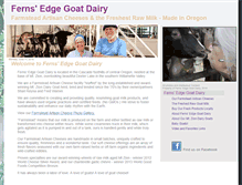 Tablet Screenshot of fernsedgegoatdairy.com